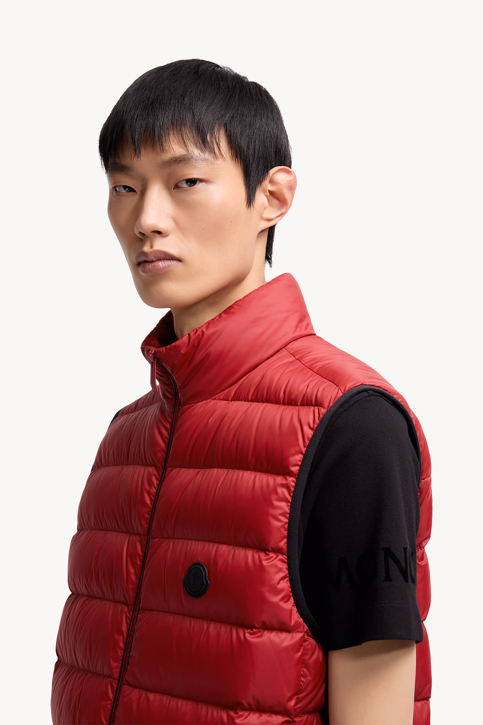 Chaleco plumífero Besne Hombre Rojo Oscuro Moncler 4